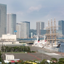 東京晴海埠頭客船ターミナルからの風景